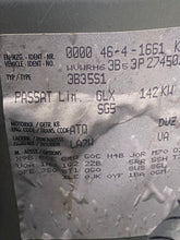 Load image into Gallery viewer, 2003 VW PASSAT 2.8 V6 5SP